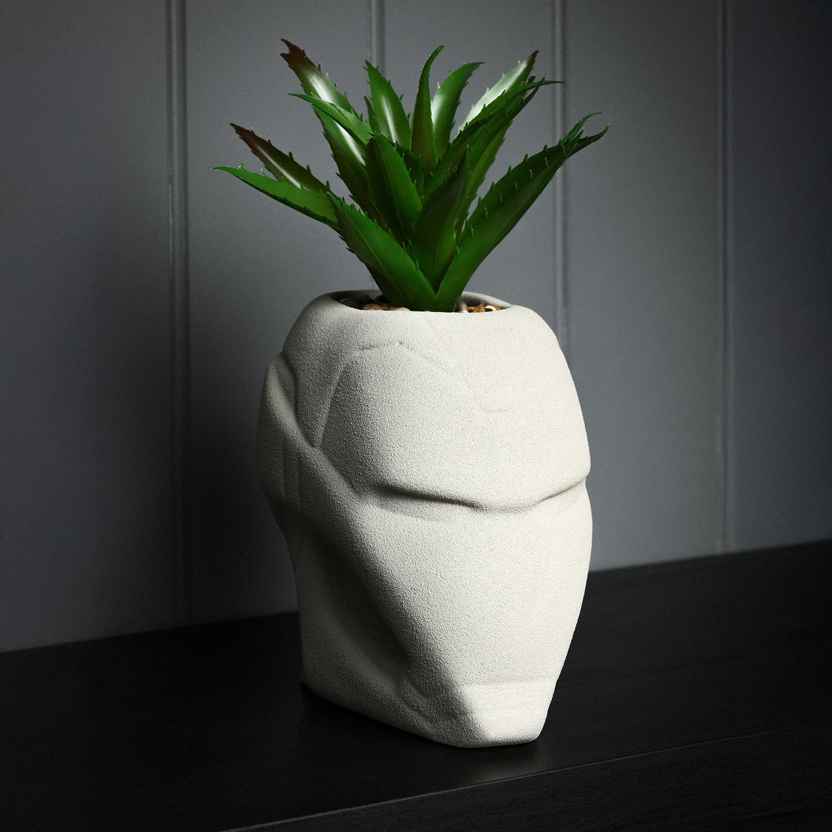 Marvel Iron Man Planter With Faux Plant