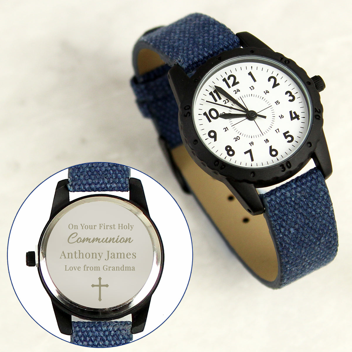 Personalised Religious Blue Watch