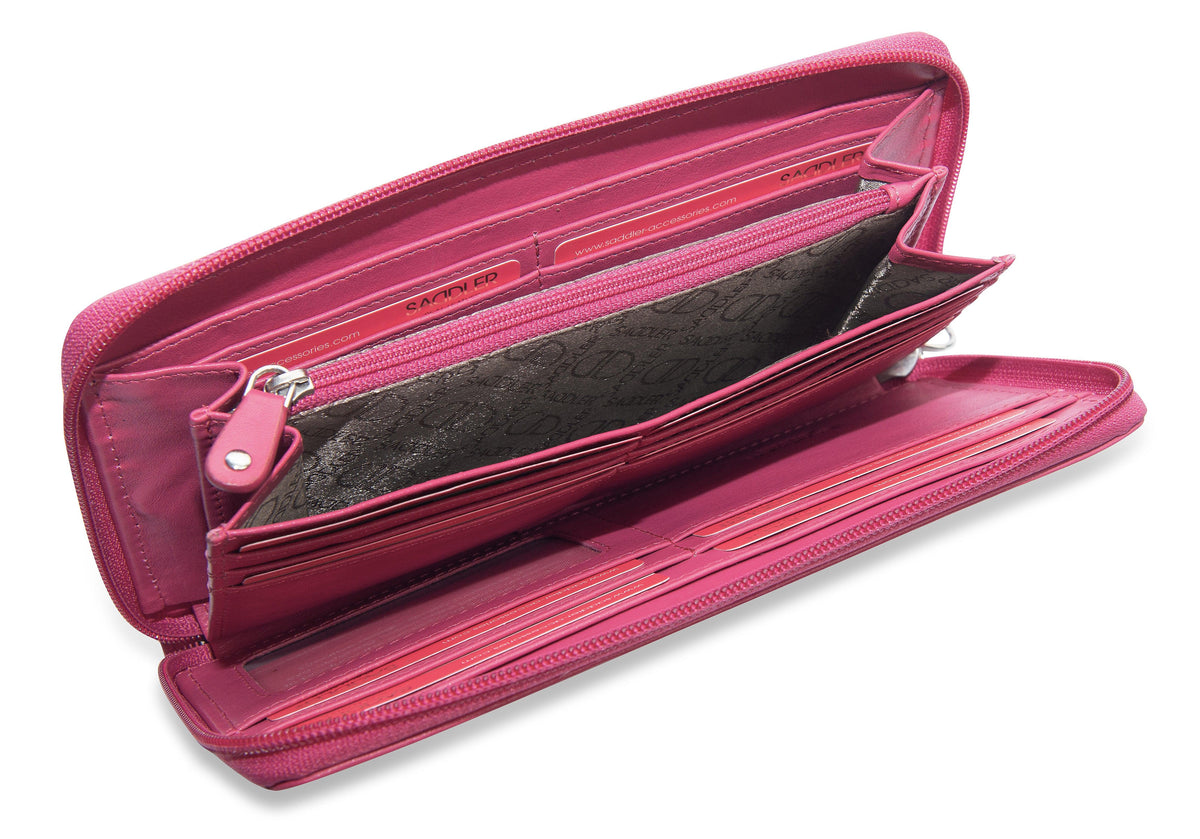 SADDLER SOPHIA Leather Zip Around Purse