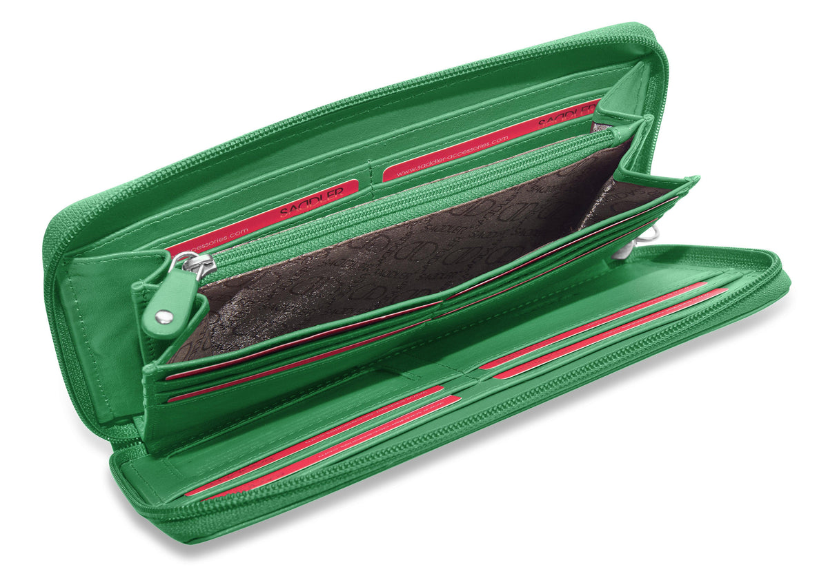 SADDLER SOPHIA Leather Zip Around Purse