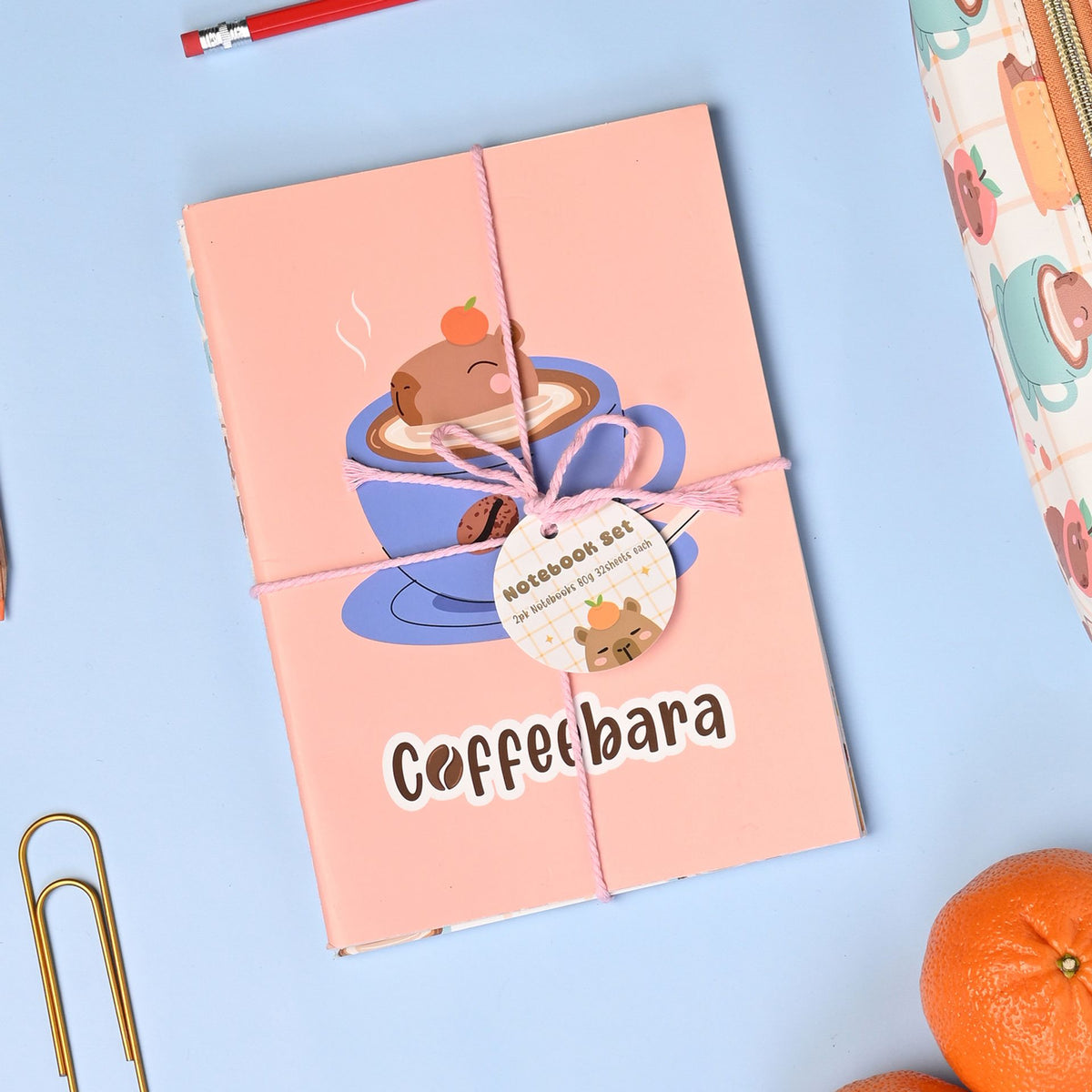 The Feel Good Club Capybara Soft Cover Notebook Set