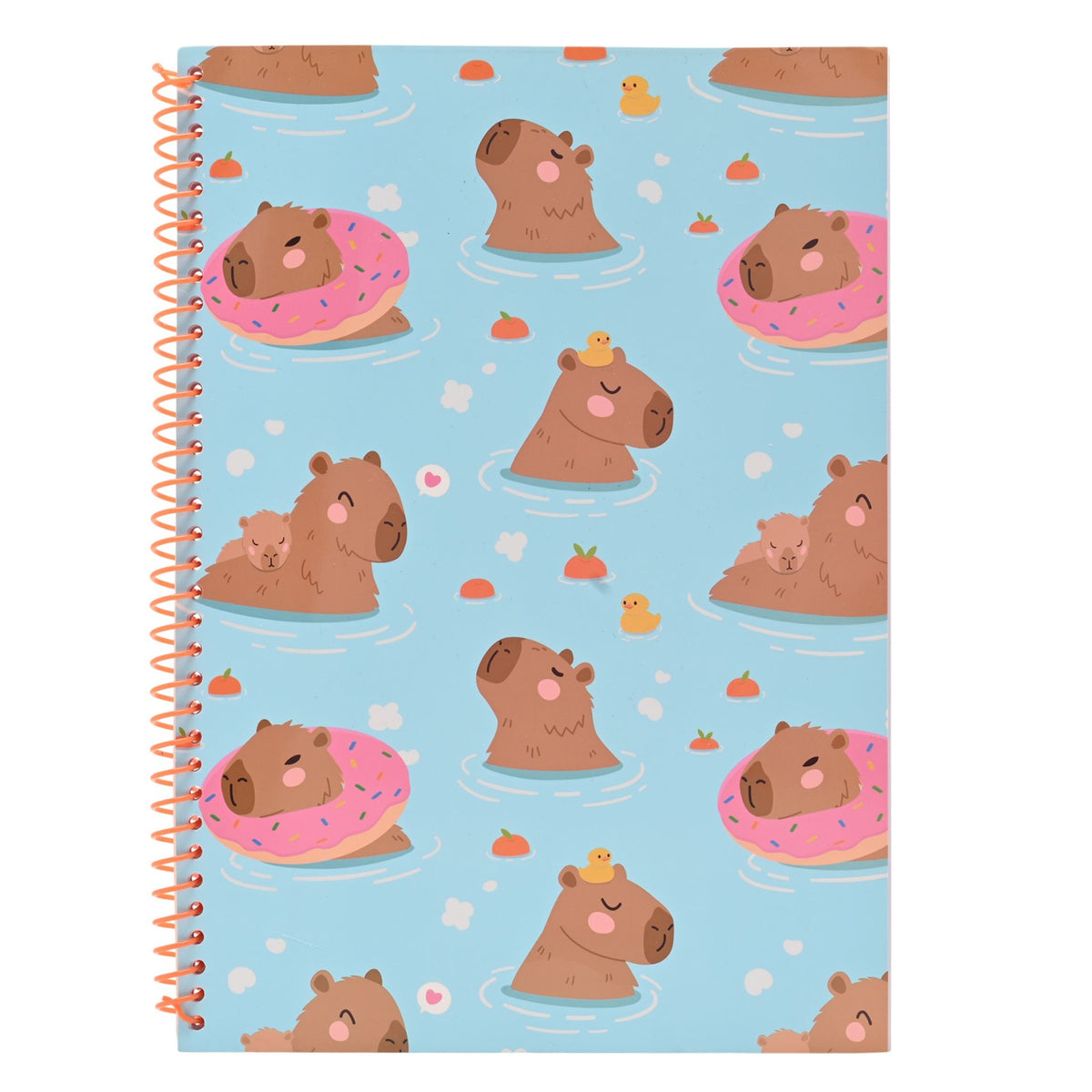 The Feel Good Club Capybara Spiral Soft Cover Notebook