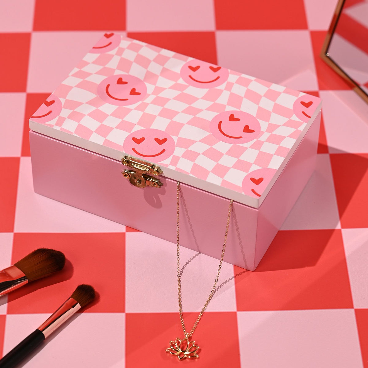 The Feel Good Club Chequerboard Smile Storage Box