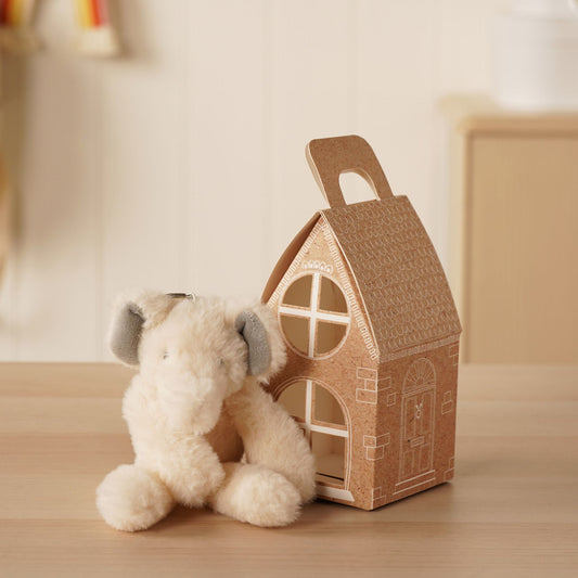 Ellie The Plush Cream Elephant Keyring