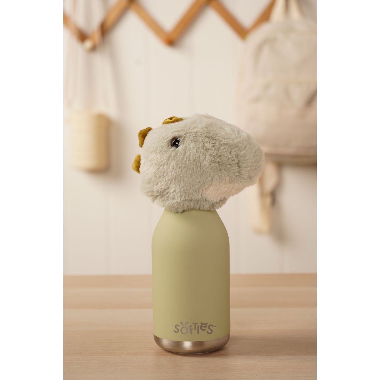 Tommy The Plush T-Rex Green Stainless Steel Water Bottle 23cm / 450ml