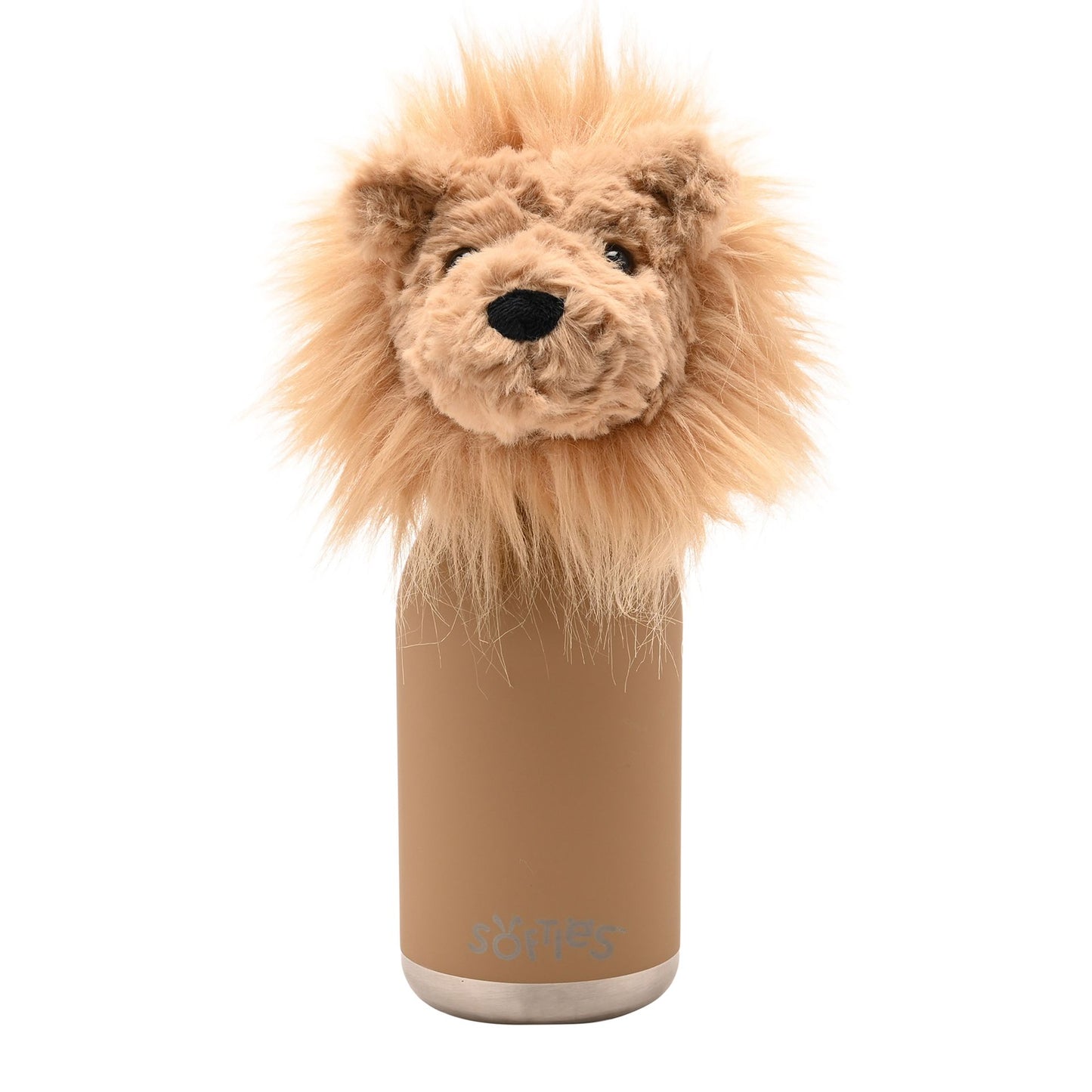 Leo The Plush Lion Light Brown Stainless Steel Water Bottle 23cm / 450ml