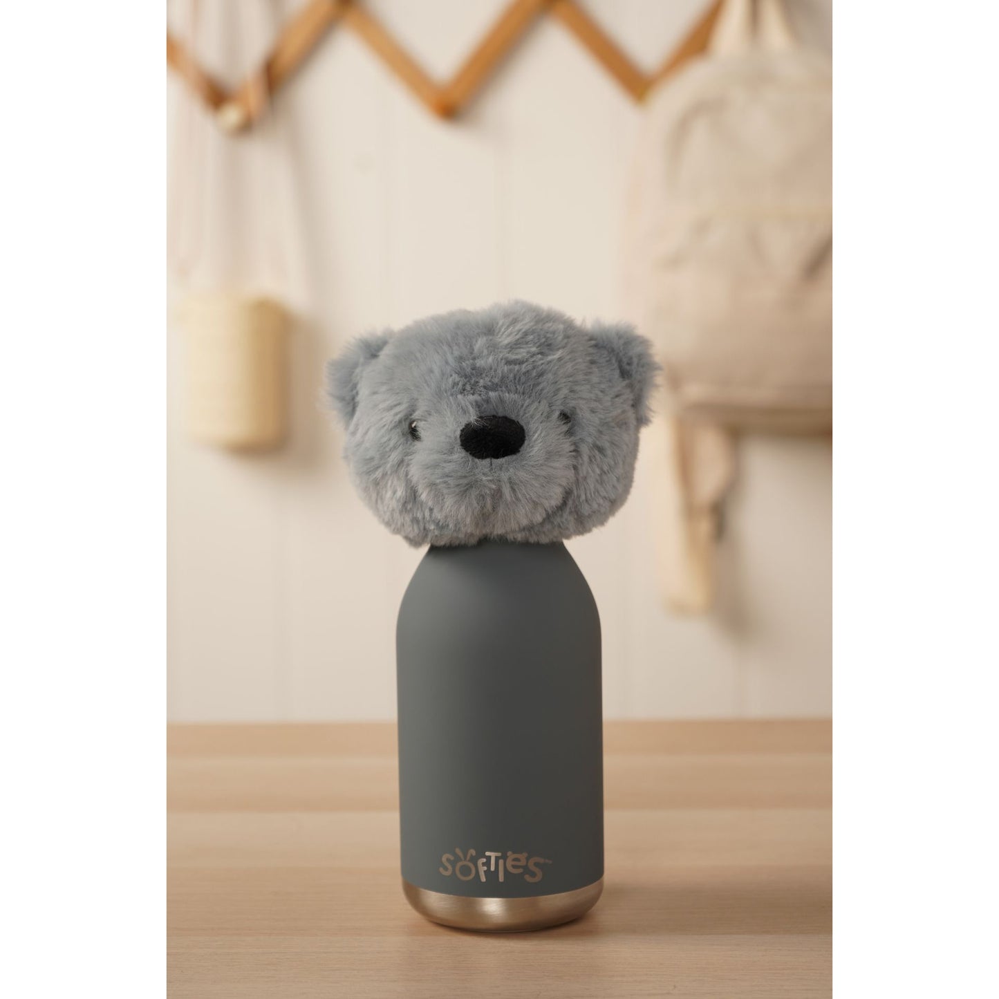 Pip The Plush Teddy Petrol Blue Stainless Steel Water Bottle 23cm / 450ml