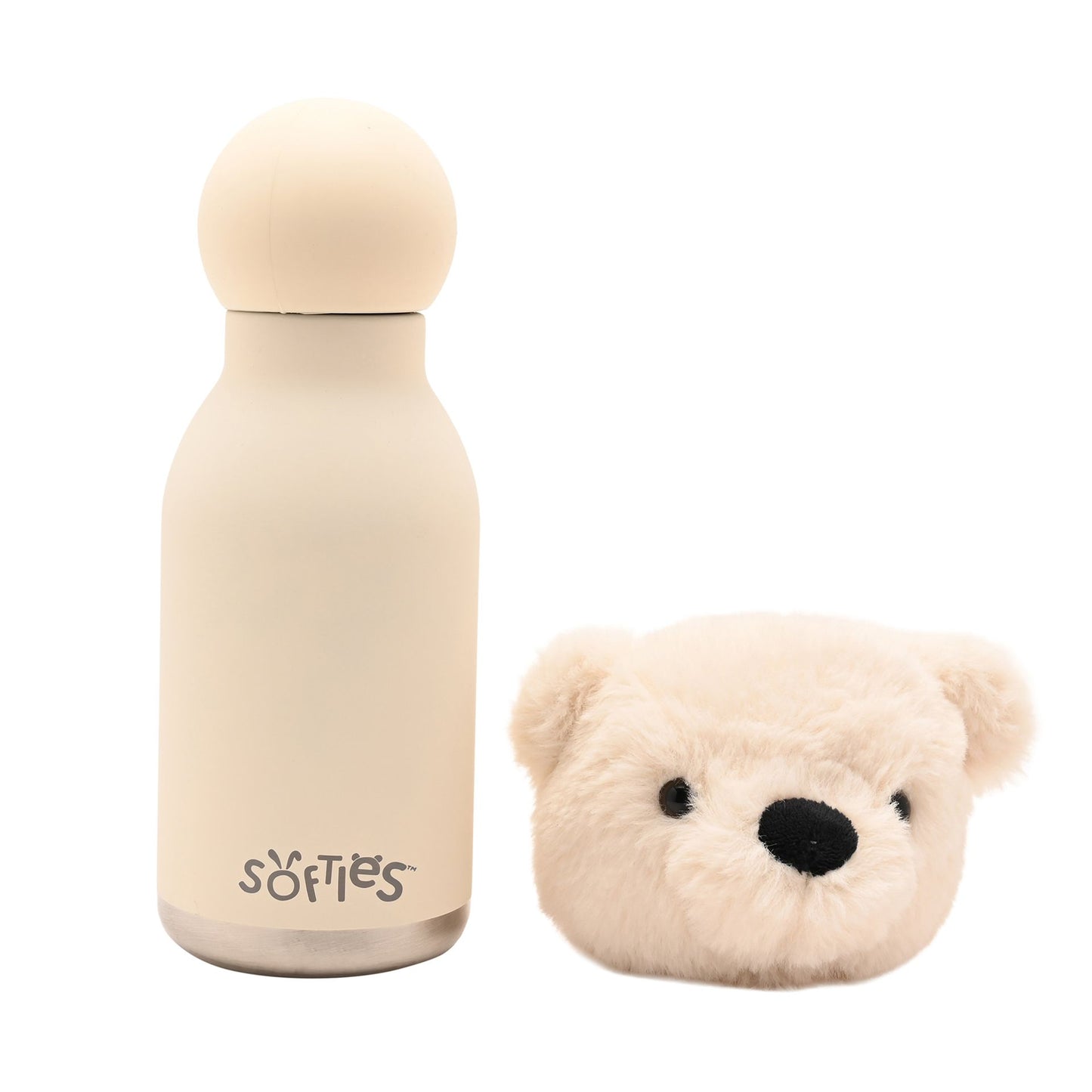 Lola The Plush Teddy White Stainless Steel Water Bottle 23cm / 450ml