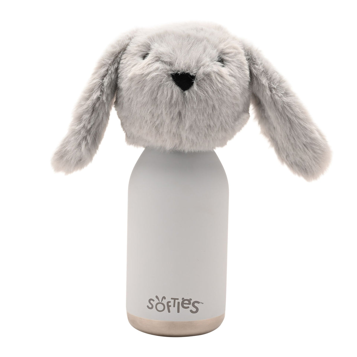 Theo The Plush Bunny Grey Stainless Steel Water Bottle 23cm / 450ml