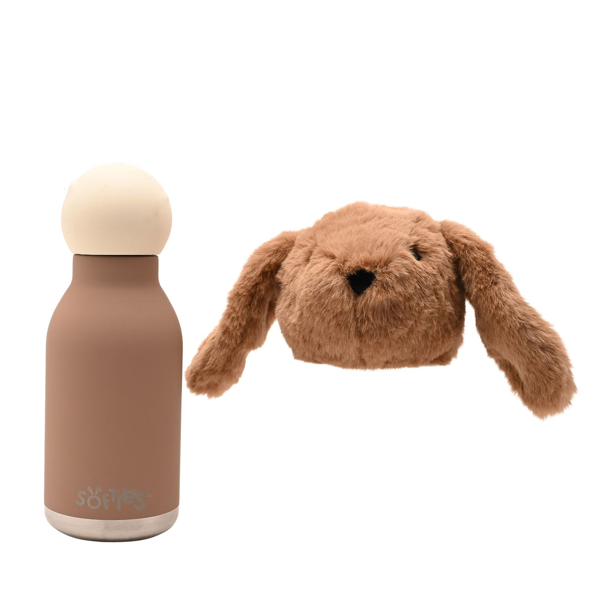 Cookie The Plush Bunny Dark Brown Stainless Steel Water Bottle 23cm / 450ml