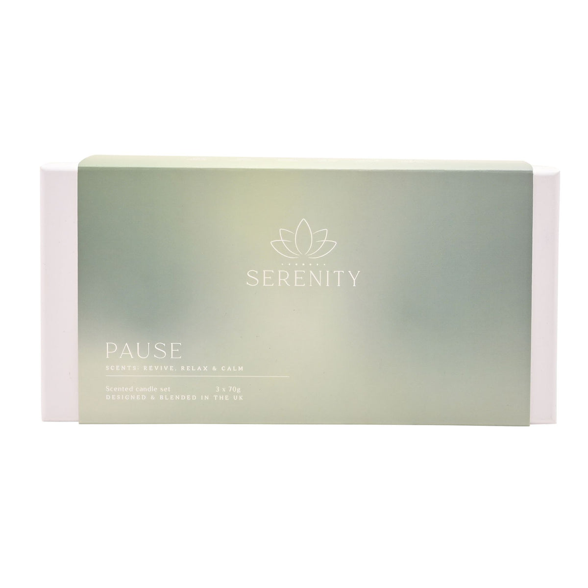 Serenity Pause Set of 3 Candles 70g