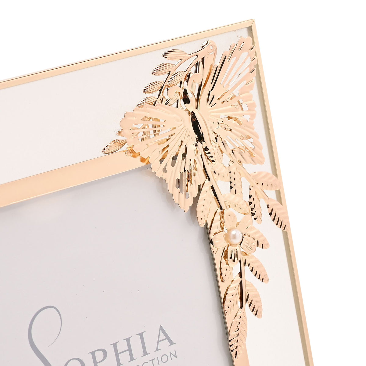 Sophia Classic Gold Butterfly Photo Frame 4" x 6"