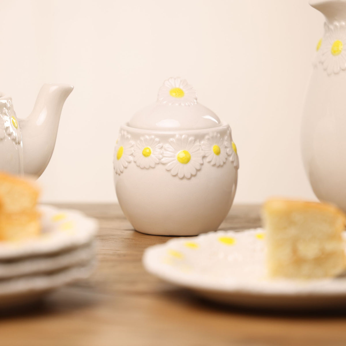 The Cottage Garden Sugar Bowl - Daisy