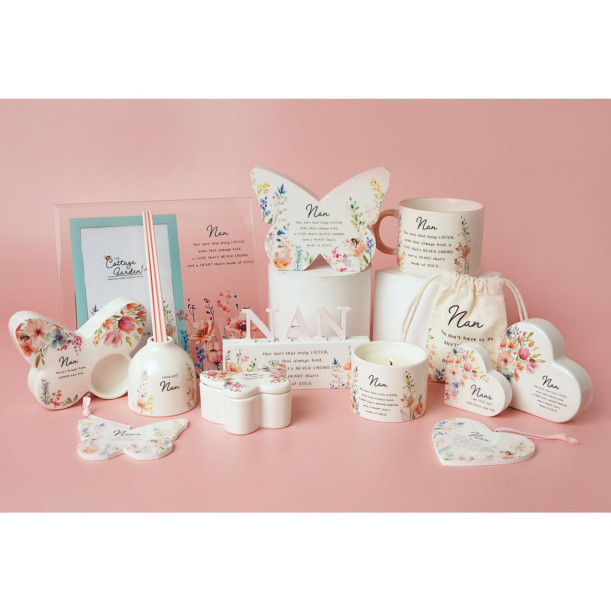 The Cottage Garden Ceramic Heart - Nan