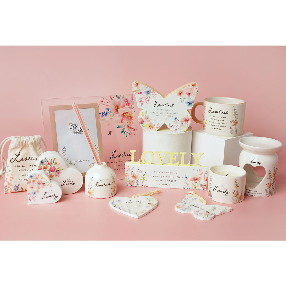 The Cottage Garden Ceramic Reed Diffuser - Loveliest