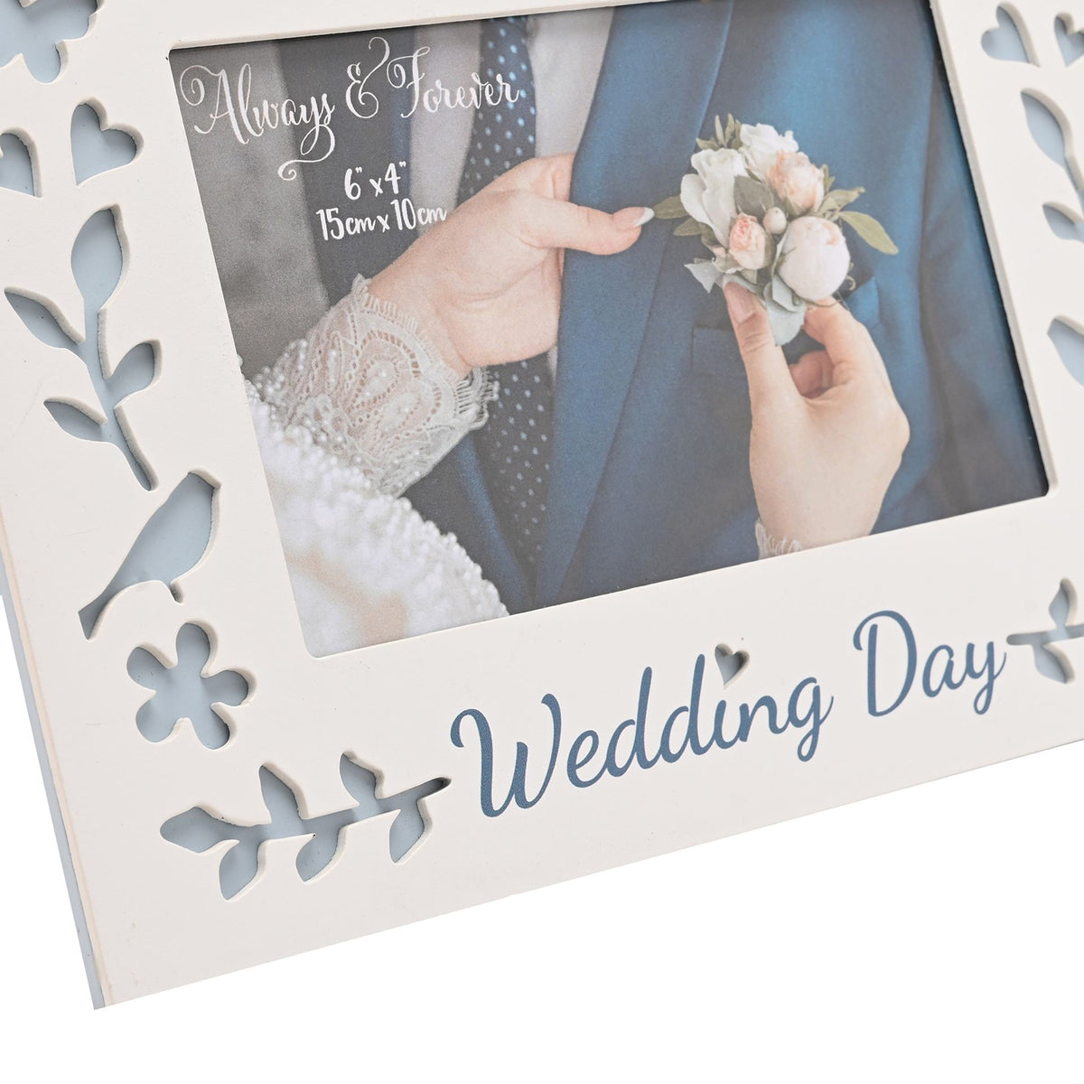 Always & Forever Laser Cut Photo Frame 6 x 4ins - Wedding Day
