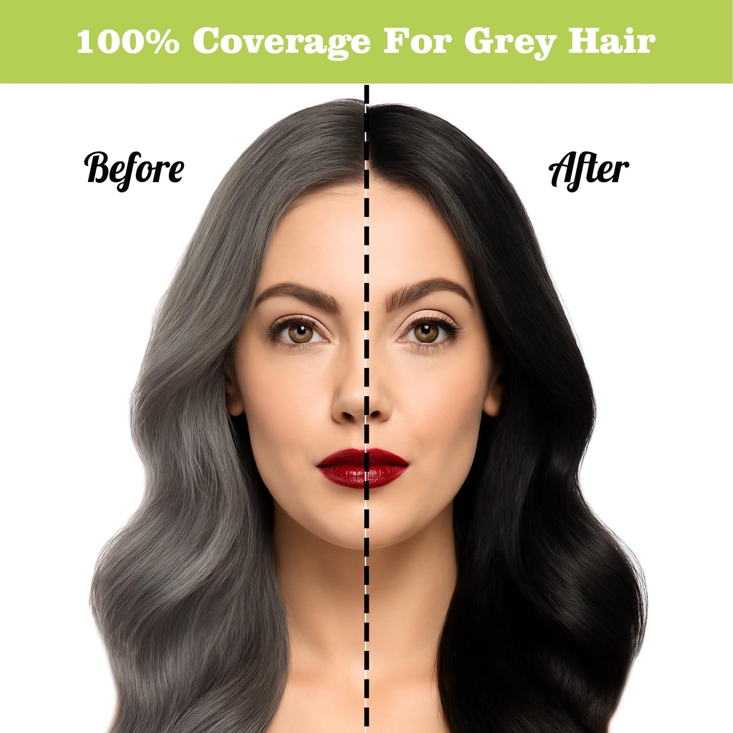 ABBASI & CO Noni Black Hair Dye Shampoo – 100% Gray Coverage in Minutes