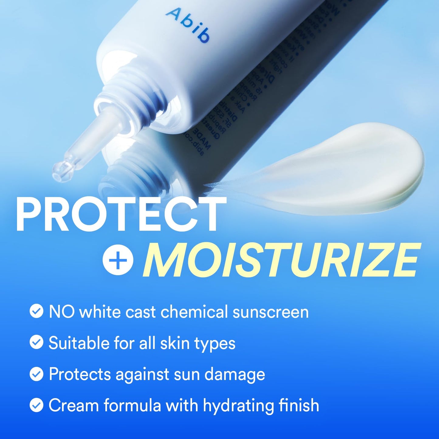 Abib Watery Hyaluron Sunscreen Moisture Tube SPF 30 50ml – Lightweight, No White Cast
