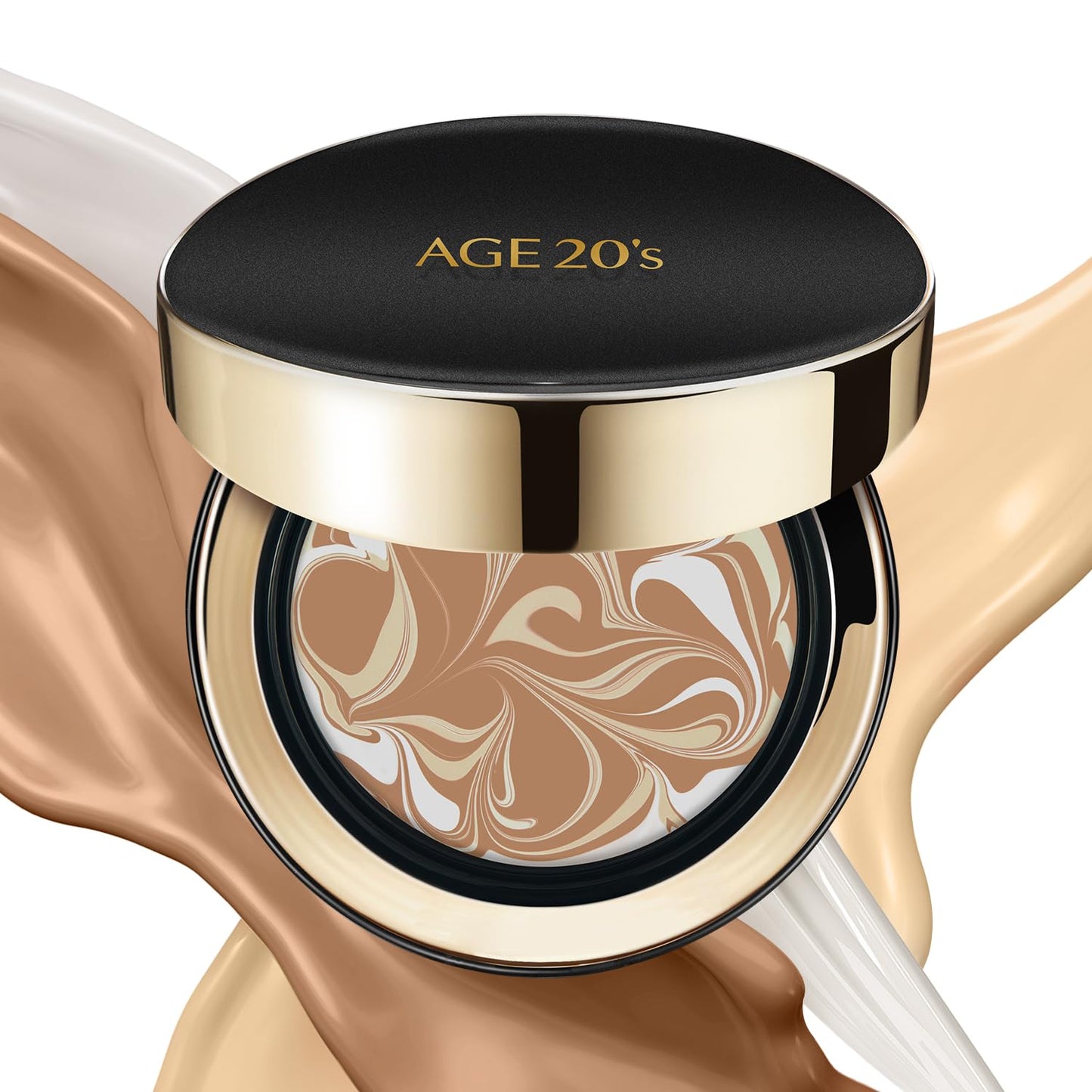AGE 20's Signature Essence Pact SPF 50+ | 27C Honey | Dewy Cream Foundation, Natural Coverage