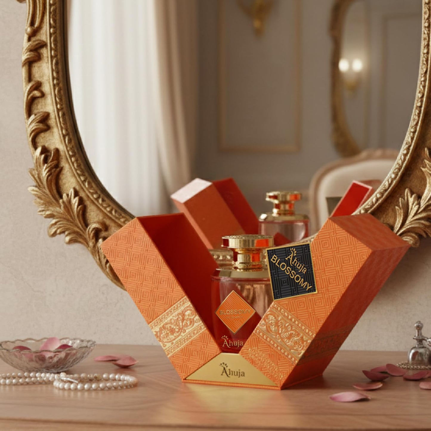 AHUJA Blossomy Eau de Parfum – 3.4oz for Women | Floral Tuberose & Jasmine