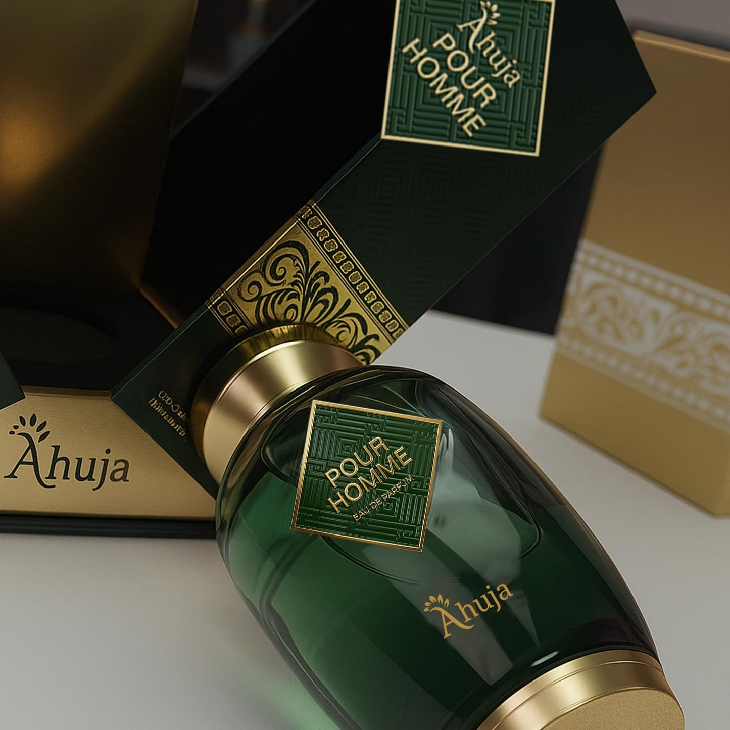 AHUJA Pour Homme Eau de Parfum for Men – 3.4 fl oz | Long-Lasting Citrus & Fruity Notes
