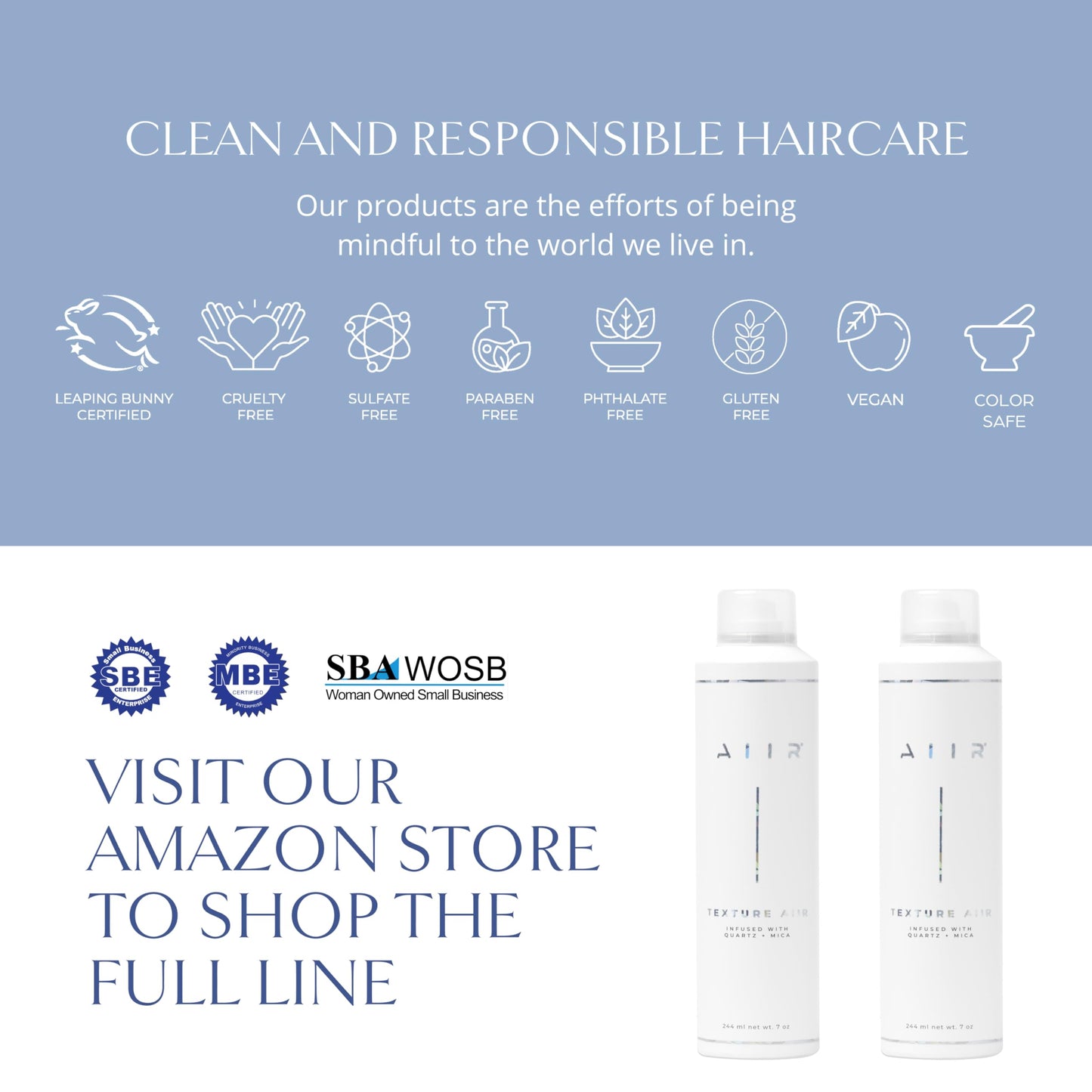 AIIR Texture Styling Spray – Volumizing Dry Spray for Lift, Light Hold, and Fine Thin Hair – 7 oz