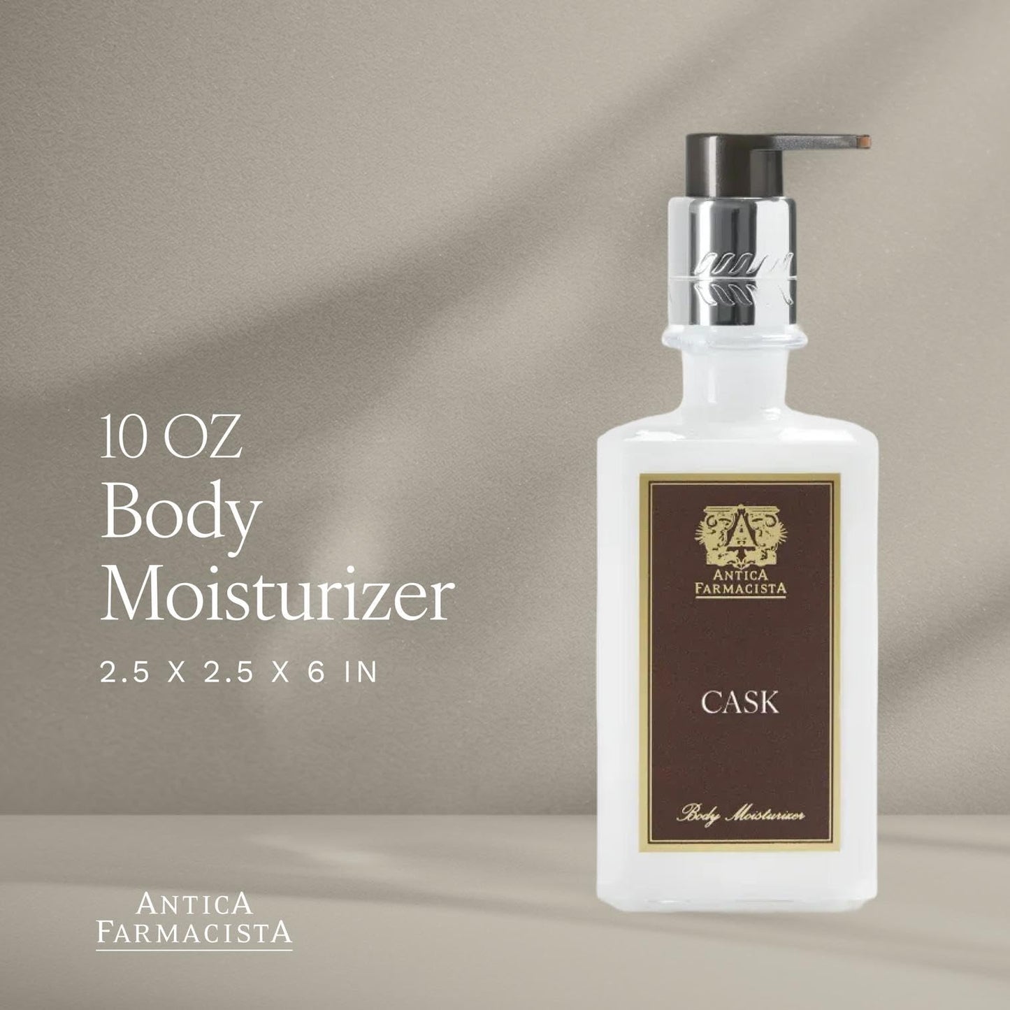 Antica Farmacista Body Moisturizer – Cask Scent, Aloe Vera & Green Tea, 10 fl oz