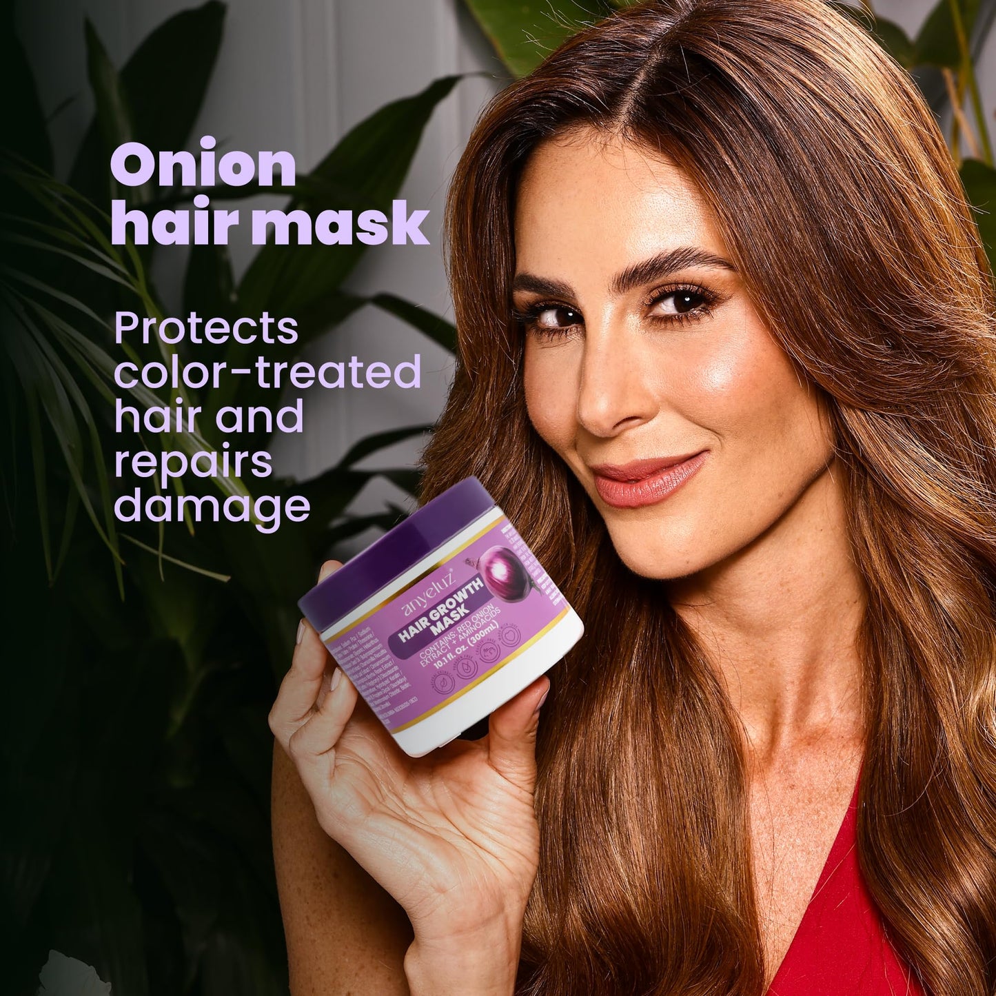 ANYELUZ Onion Hair Mask and Repair Therapy – Hydration, Strength, and Color Protection