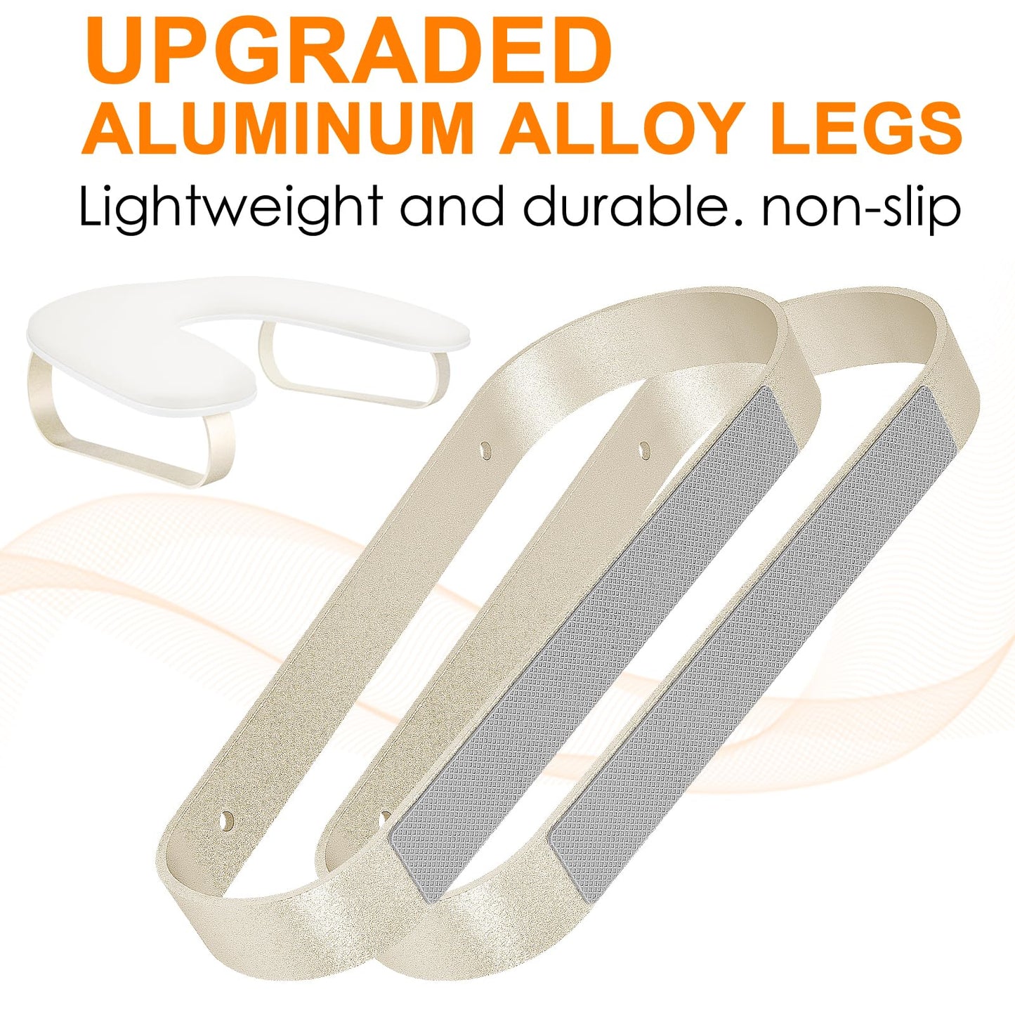 AONOLOVO Arm Rest for Nails – 10° U-Shaped Stand with Aluminum Alloy Holder