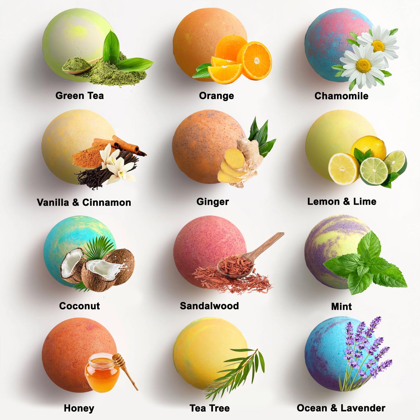 Aqua Elegante Luxury Bath Bombs for Women – 24-Bomb Gift Set with Organic Oils | Vegan & Cruelty-Free