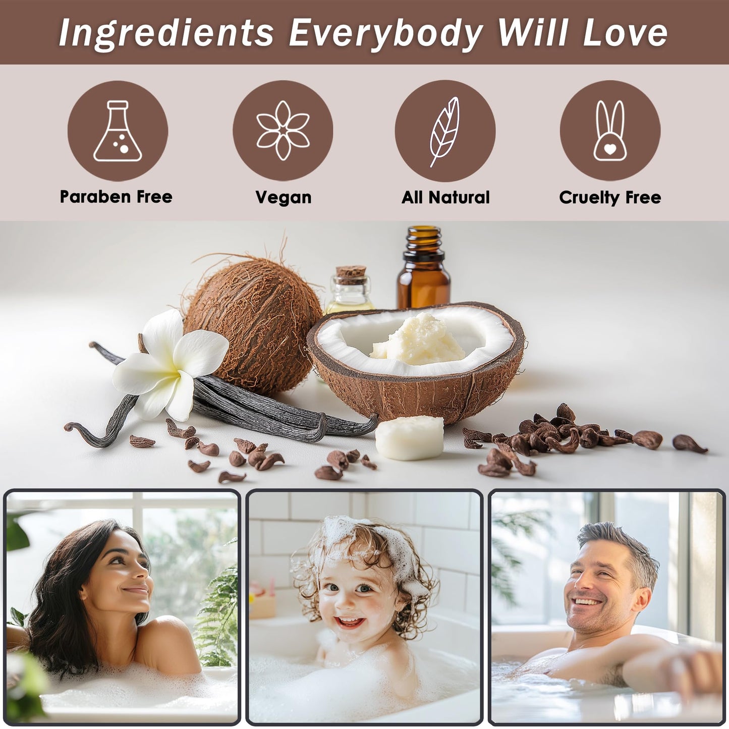 Aqua Elegante Spa Baskets for Women – Luxury Coconut & Vanilla Bath Set Gift Pack