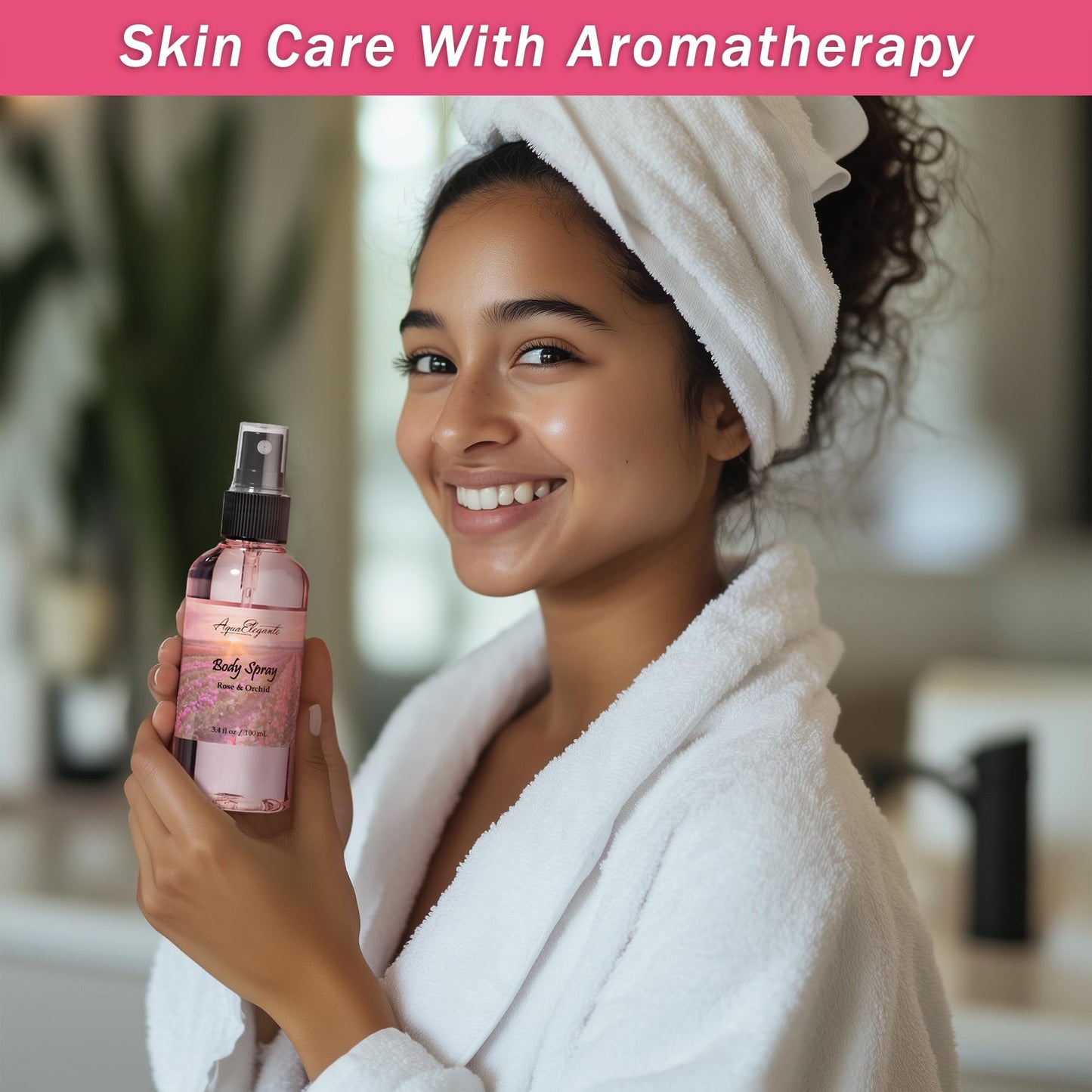 Aqua Elegante Spa Gift Baskets for Women - Luxury Rose Oil & Peony Bath Set