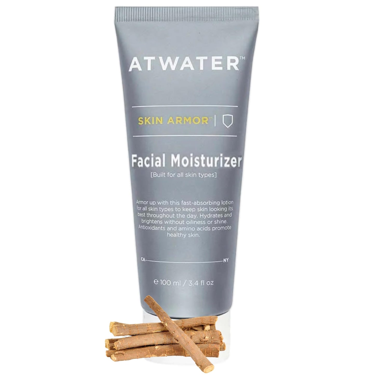 ATWATER Skin Armor – Men’s Hydrating Moisturizer with Niacinamide & Licorice, 3.4 oz