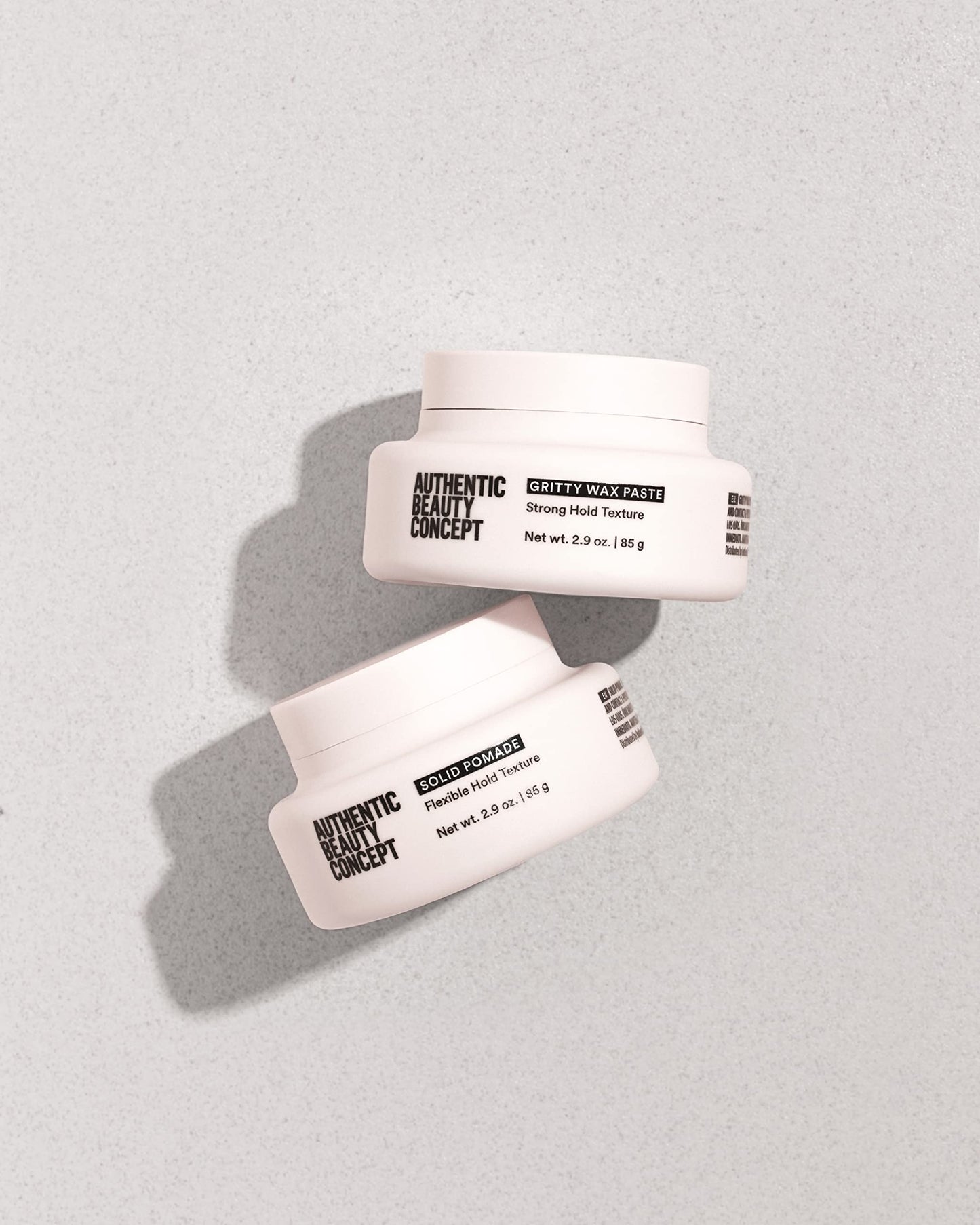 Authentic Beauty Concept Solid Pomade | Medium Hold, Shiny Finish | vegan & Cruelty-Free | All Hair Types | Silicone-Free | 2.9 oz