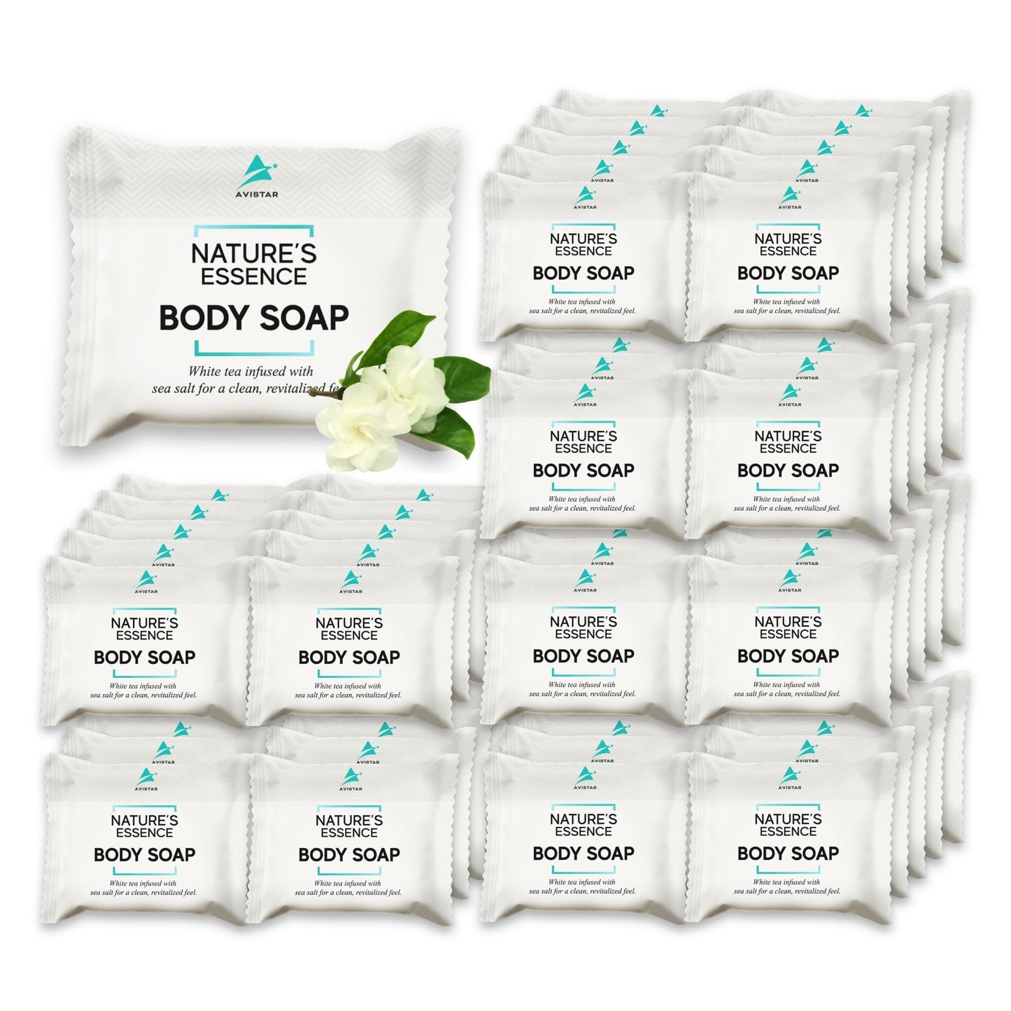 Avistar Bar Soap Bulk – 120 Pack Travel-Size Hotel Bars for Hospitality