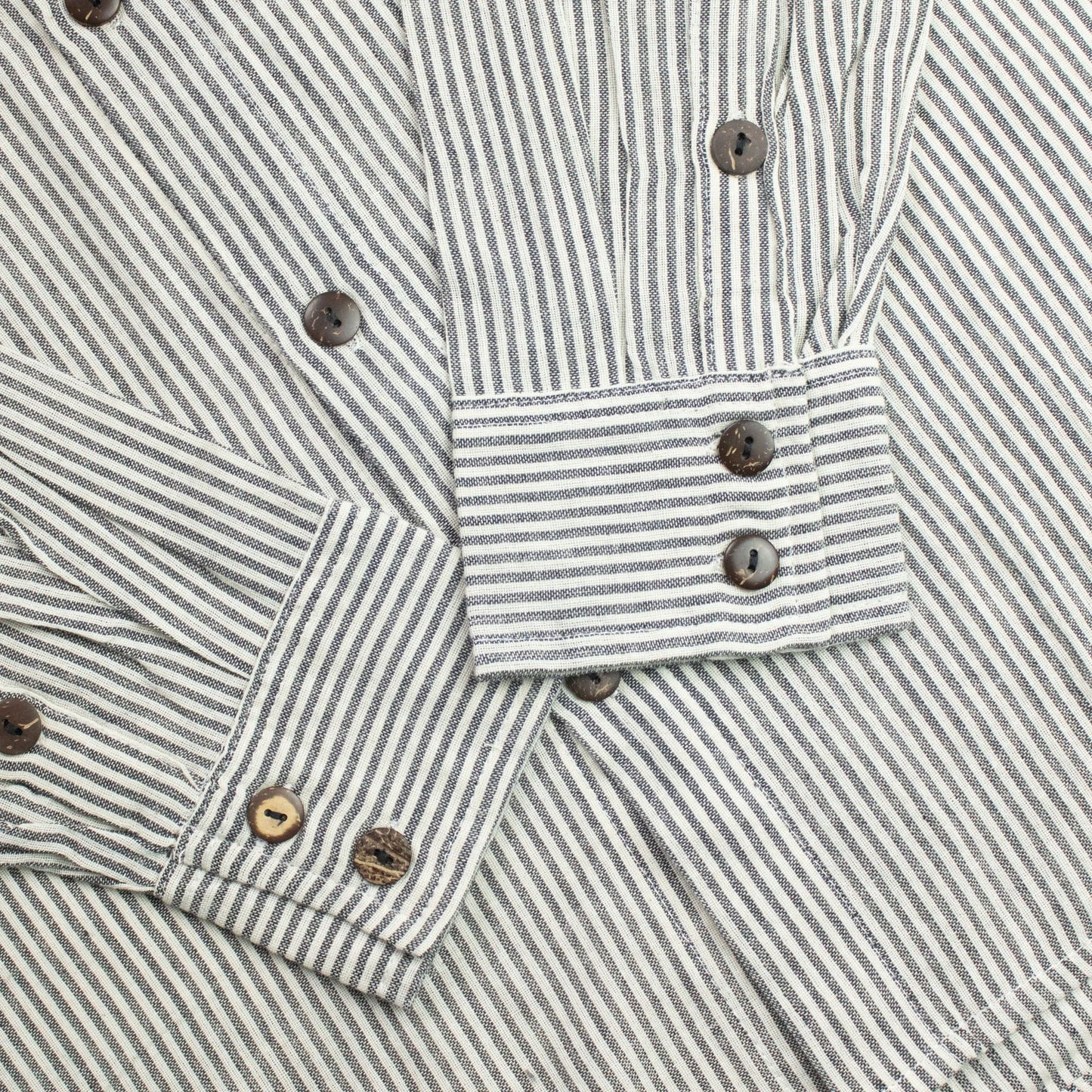 Nomad Sari Grandad Shirt - Grey Stone - Medium