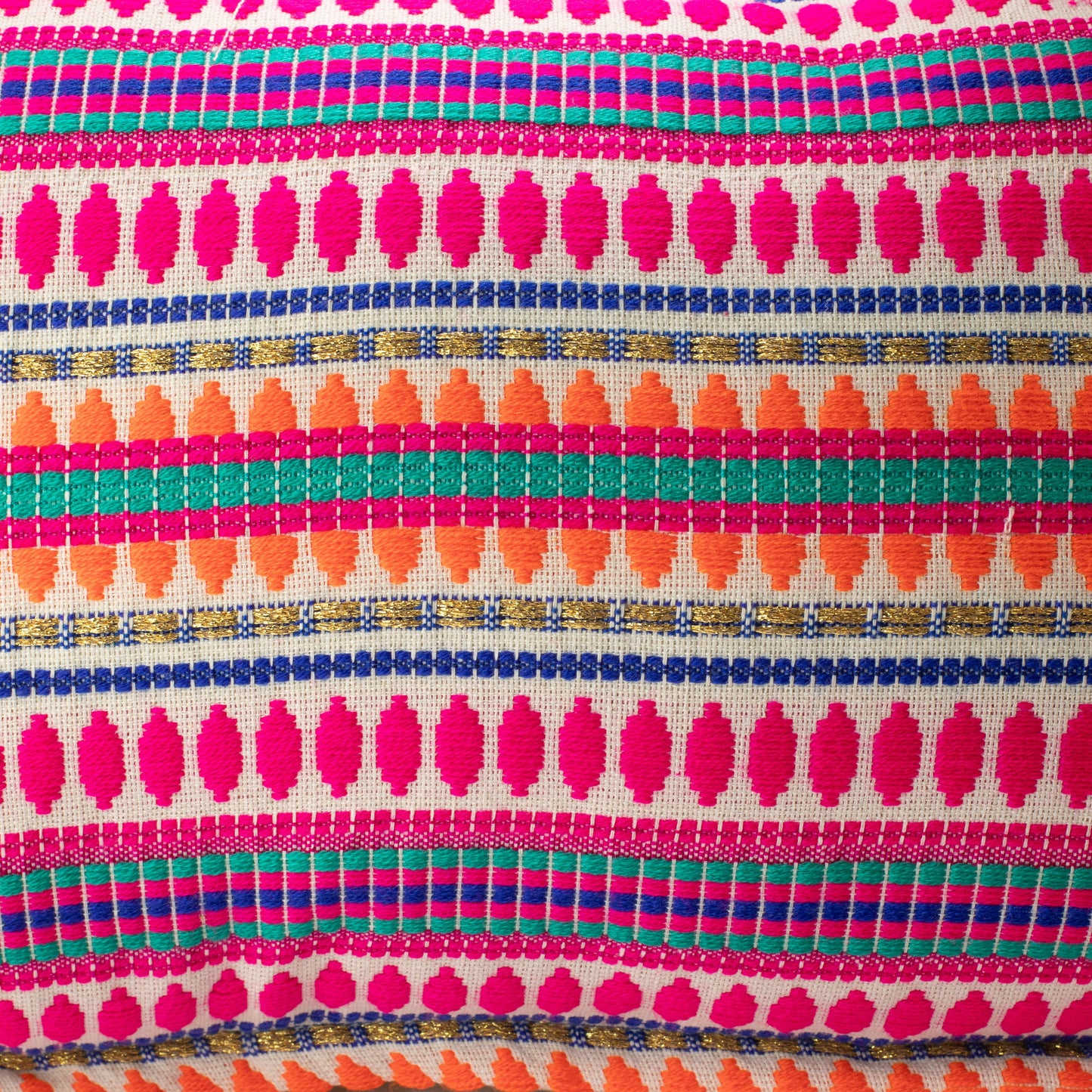Classic Cushion Cover - Neon Stripes - Lumber Style