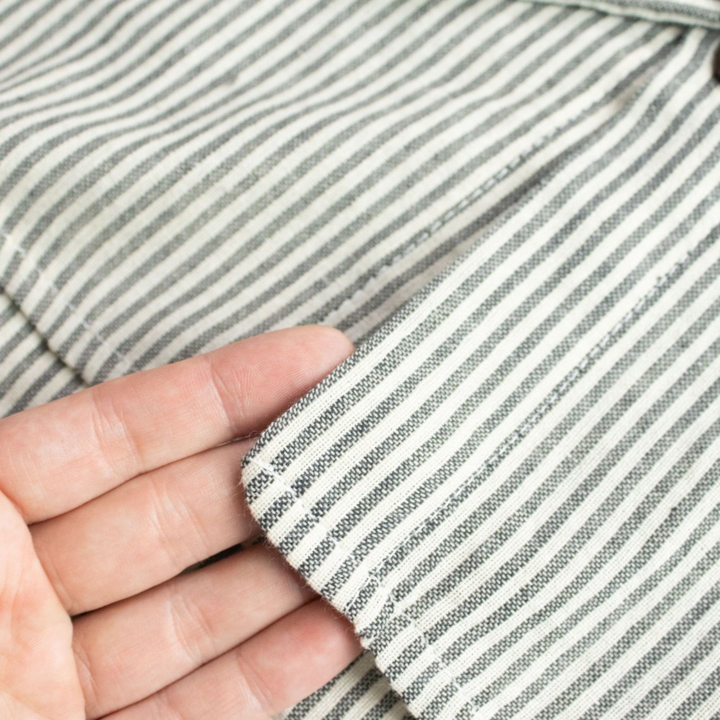 Nomad Sari Grandad Shirt - Grey Stone - Medium