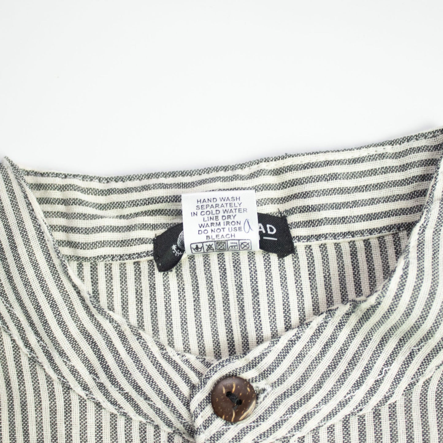 Nomad Sari Grandad Shirt - Grey Stone - Medium