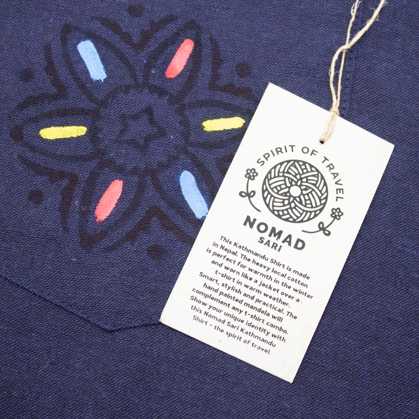 Nomad Sari Kathmandu Shirt - Indigo - Medium