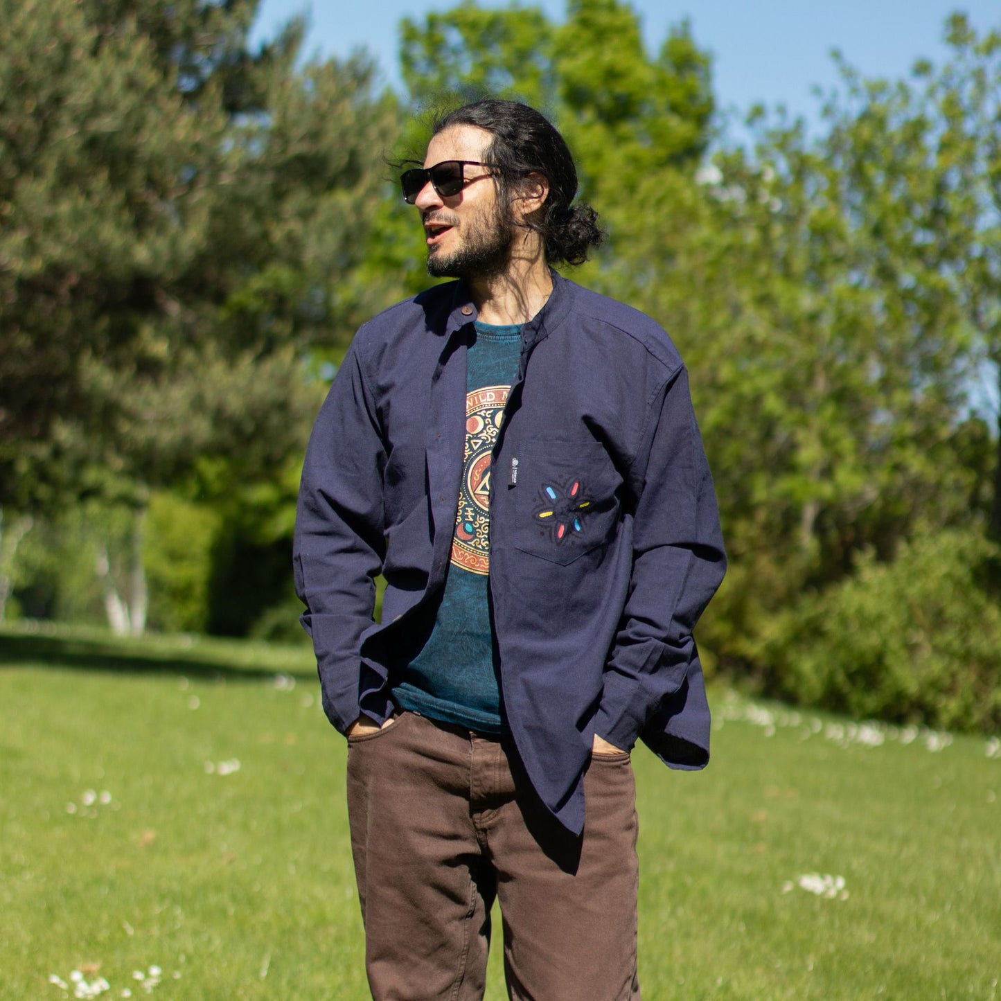 Nomad Sari Kathmandu Shirt - Indigo - Medium