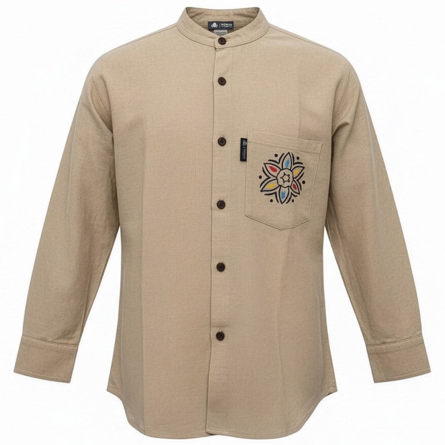 Nomad Sari Kathmandu Shirt - Stone - XXL