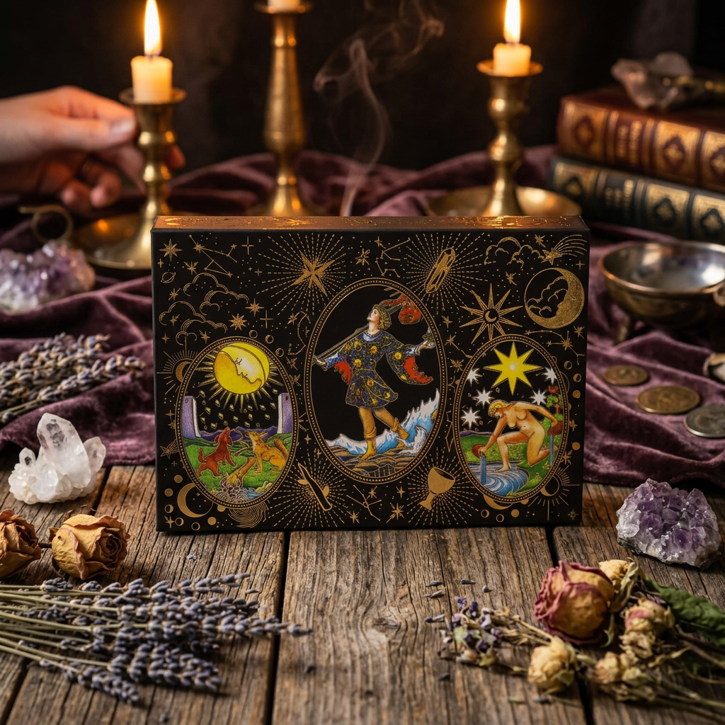 Gold Foil Tarot - Let the Magic Begin - Gift Set