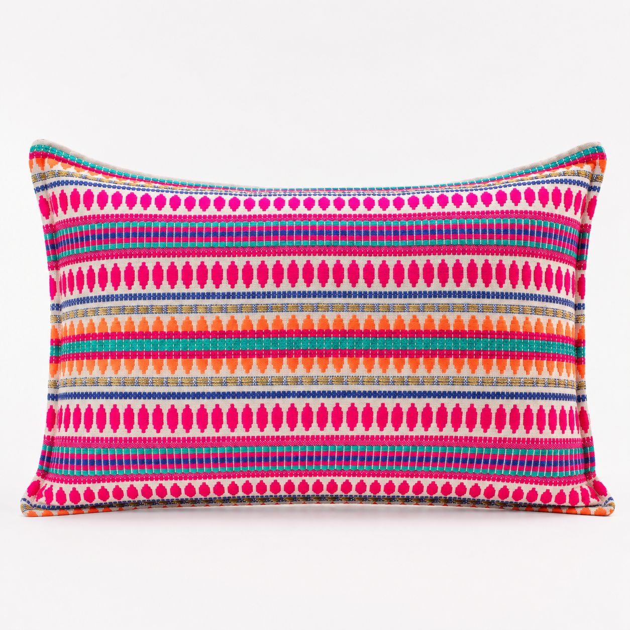 Classic Cushion Cover - Neon Stripes - Lumber Style