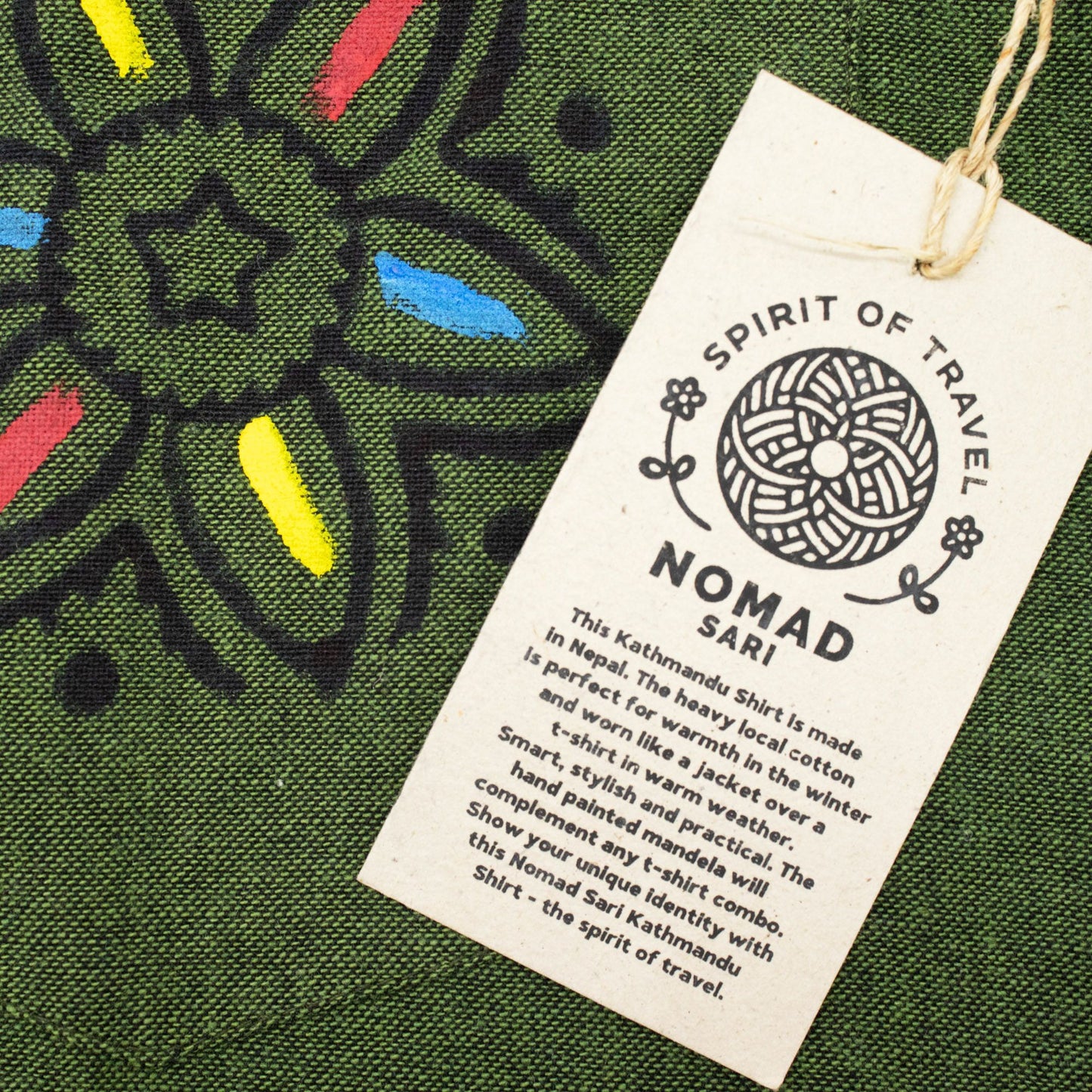 Nomad Sari Kathmandu Shirt - Forest Green - XL