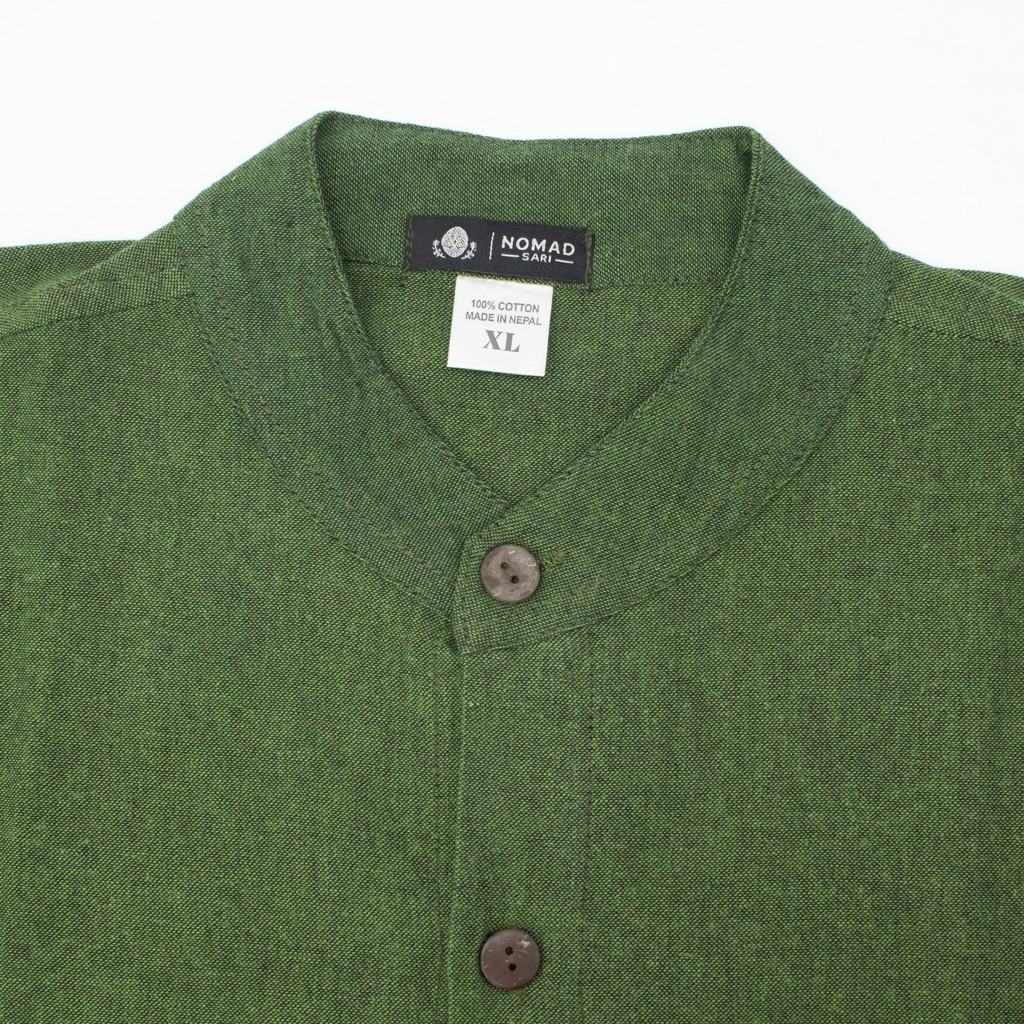 Nomad Sari Kathmandu Shirt - Forest Green - XL