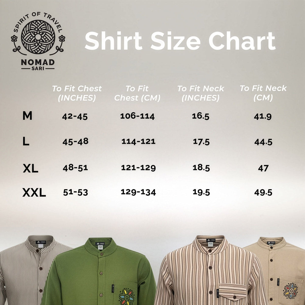 Nomad Sari Kathmandu Shirt - Stone - XL