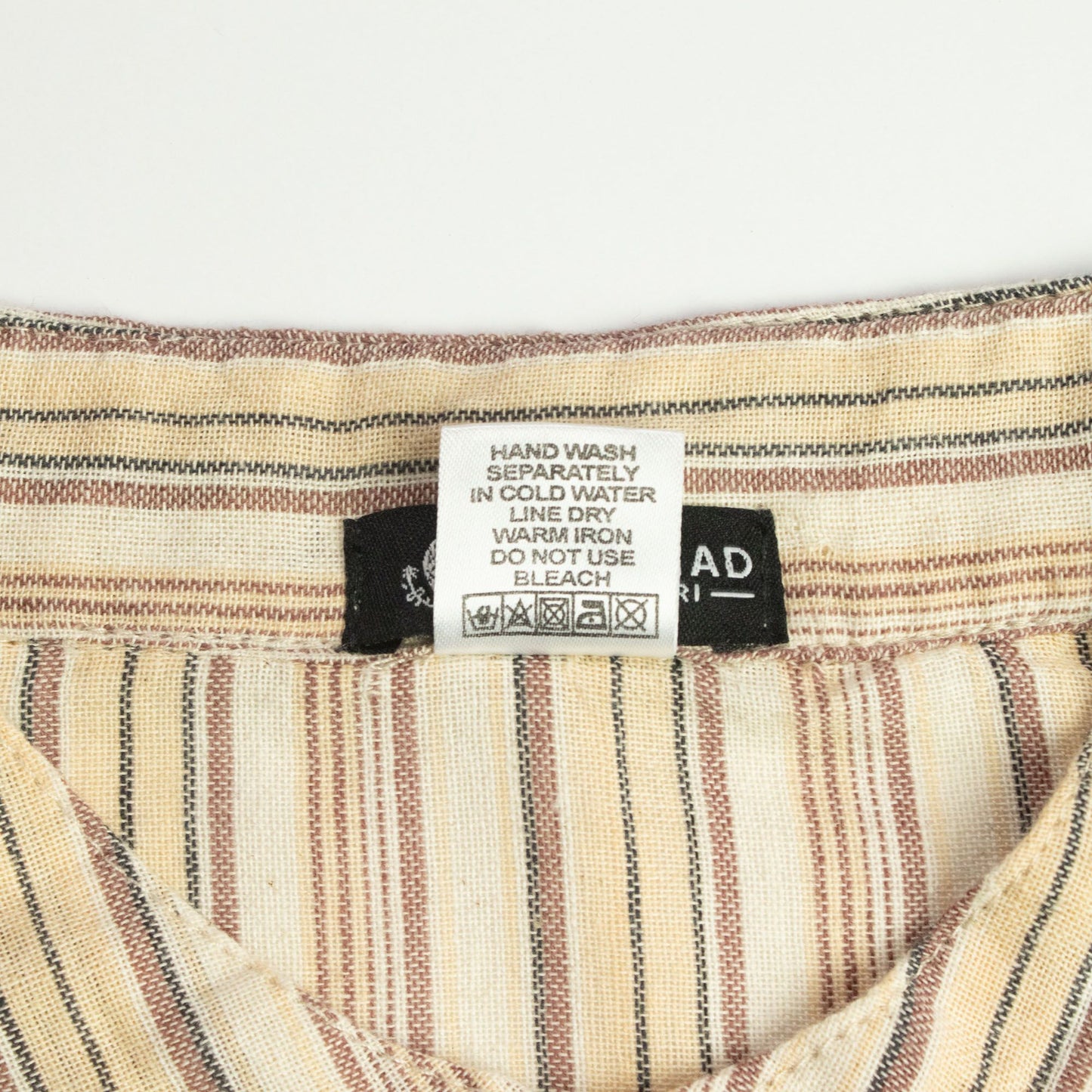 Nomad Sari Grandad Shirt - Brown Beige - Large