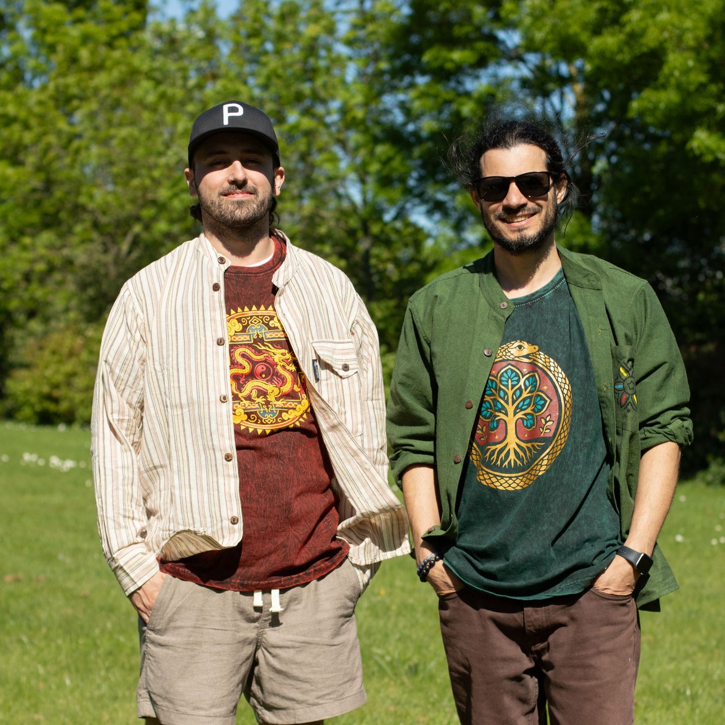 Nomad Sari Kathmandu Shirt - Forest Green - XL