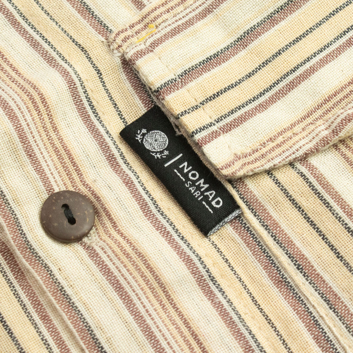 Nomad Sari Grandad Shirt - Brown Beige - XL